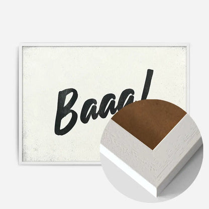 21x30cm | 8¼ x 11¾in / White Wood Frame