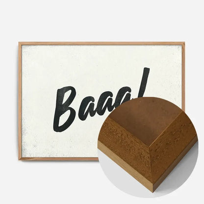 21x30cm | 8¼ x 11¾in / Oak Wood Frame