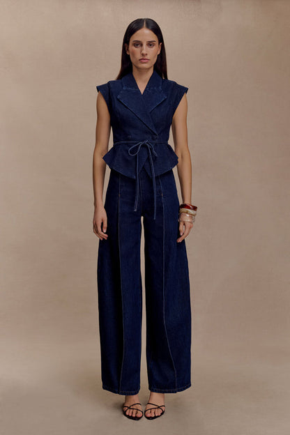 Beatrix High Rise Denim Jeans -  Indigo Blue