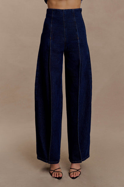 Beatrix High Rise Denim Jeans -  Indigo Blue