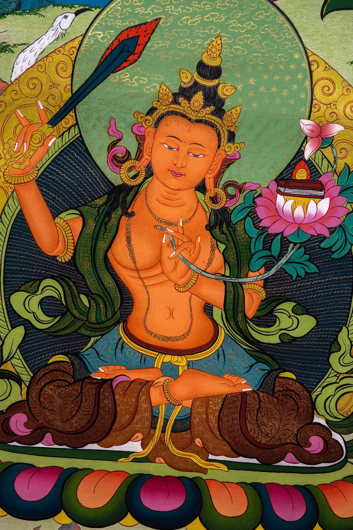 Beautiful Chenrezig Thangka Painting - Himalayas Shop