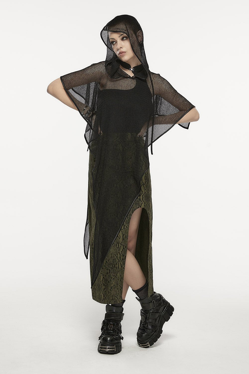 Black Coven Hooded Cloak