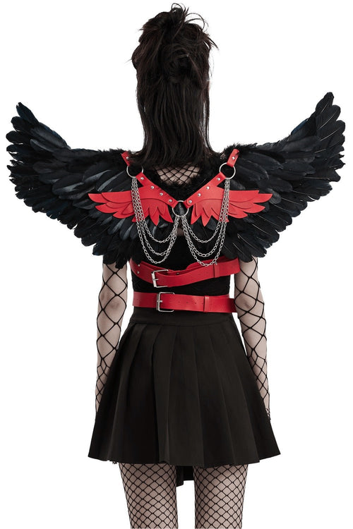 Blood Birdwings Harness [Black/Red]