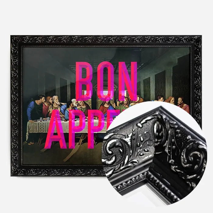 21x30cm | 8¼ x 11¾in / Black Ornate Frame