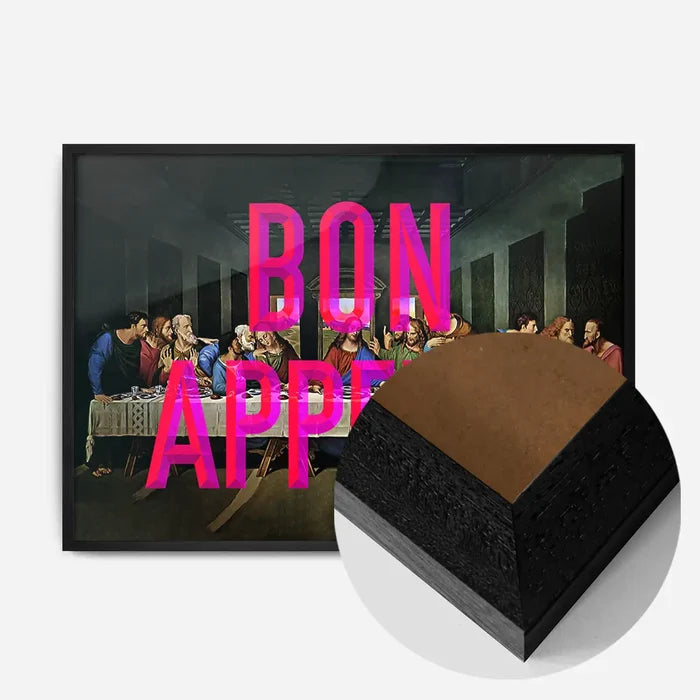 21x30cm | 8¼ x 11¾in / Black Wood Frame