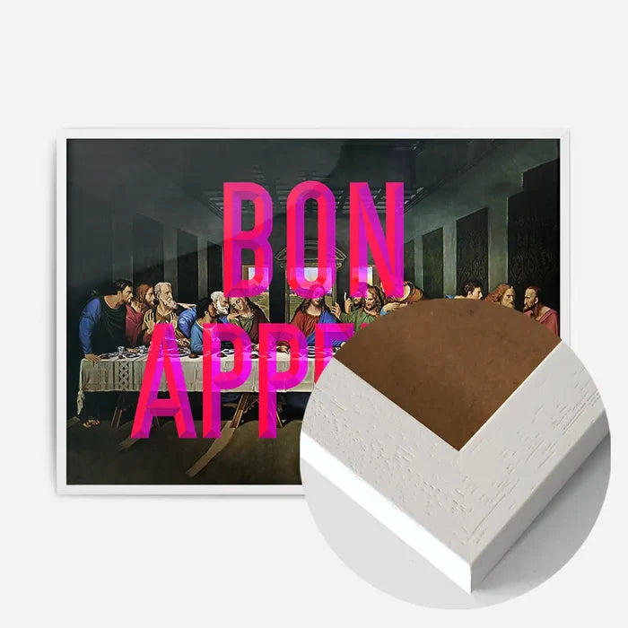 21x30cm | 8¼ x 11¾in / White Wood Frame