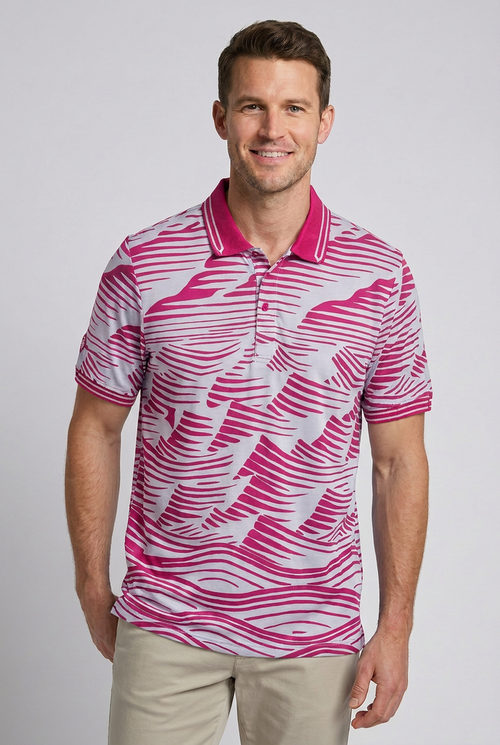 Boom Boom | Men's Printed 40s Jersey Polo