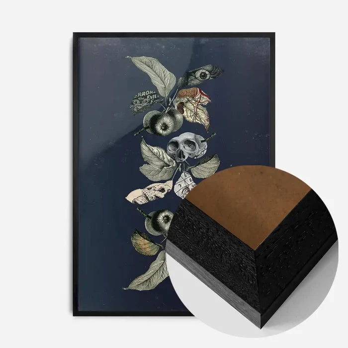 21x30cm | 8¼ x 11¾in / Black Wood Frame