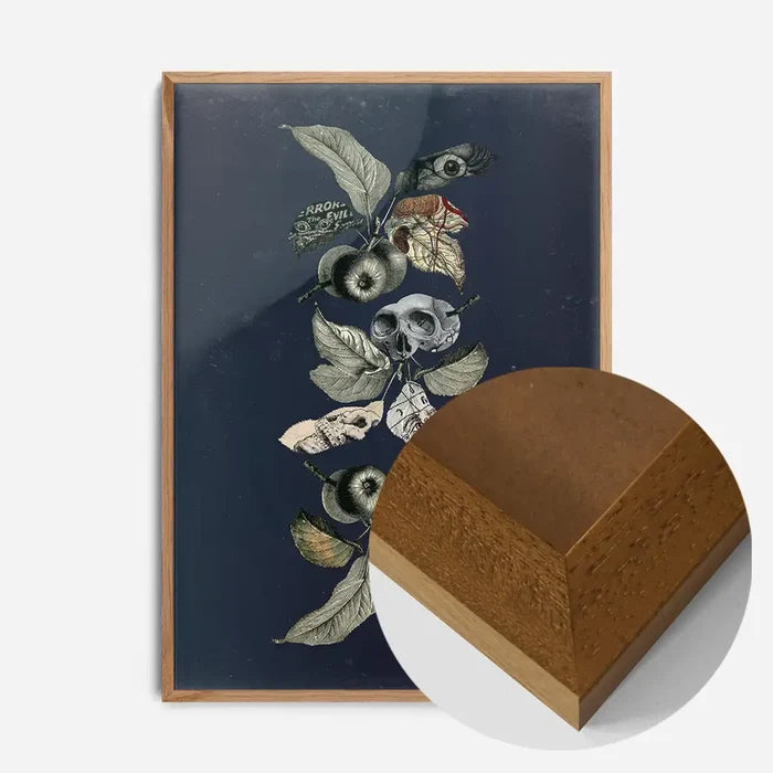 21x30cm | 8¼ x 11¾in / Oak Wood Frame