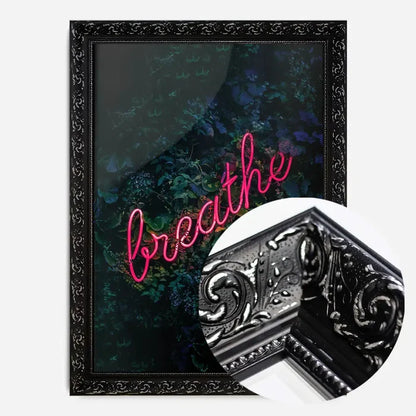 21x30cm | 8¼ x 11¾in / Black Ornate Frame