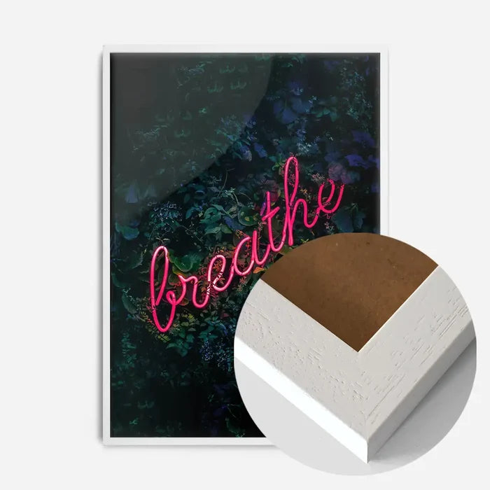 21x30cm | 8¼ x 11¾in / White Wood Frame