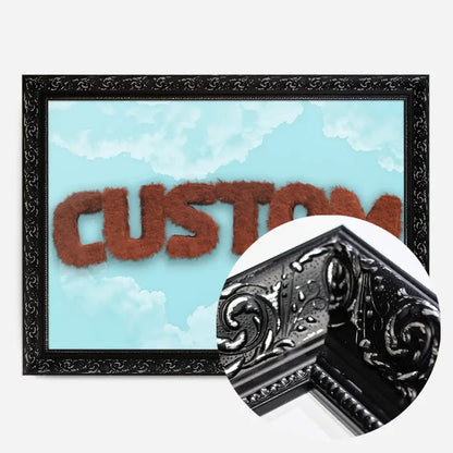 21x30cm | 8¼ x 11¾in / Black Ornate Frame
