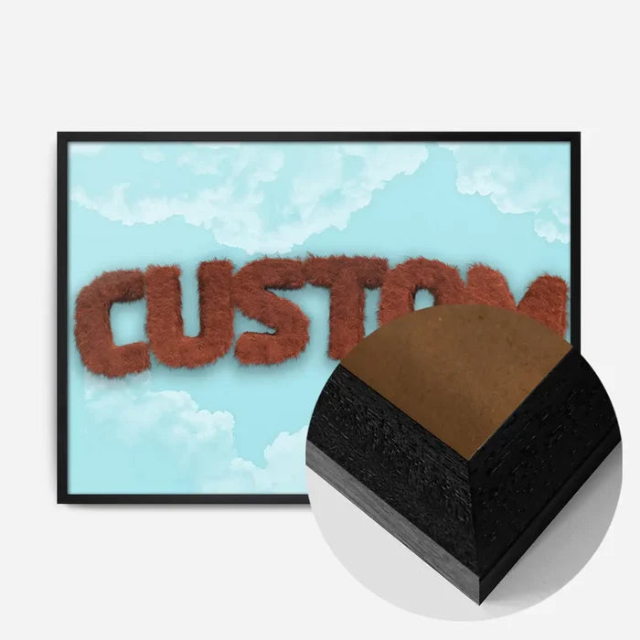 21x30cm | 8¼ x 11¾in / Black Wood Frame