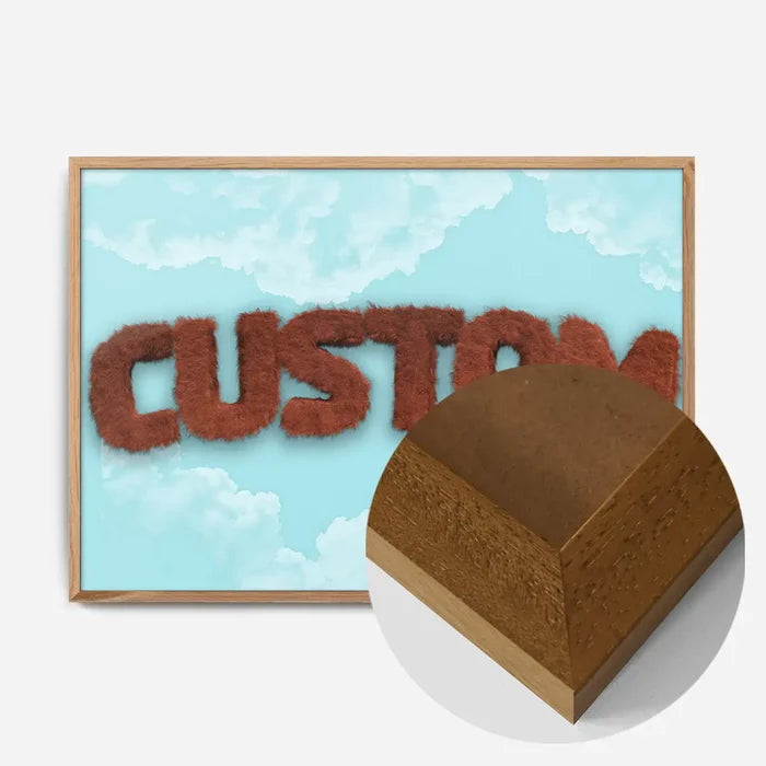 21x30cm | 8¼ x 11¾in / Oak Wood Frame