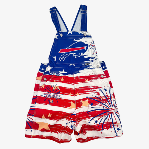 Buffalo Bills America Themed Shortalls
