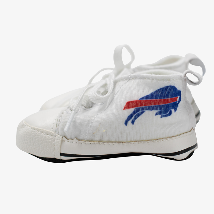 Buffalo Bills White Baby Shoes