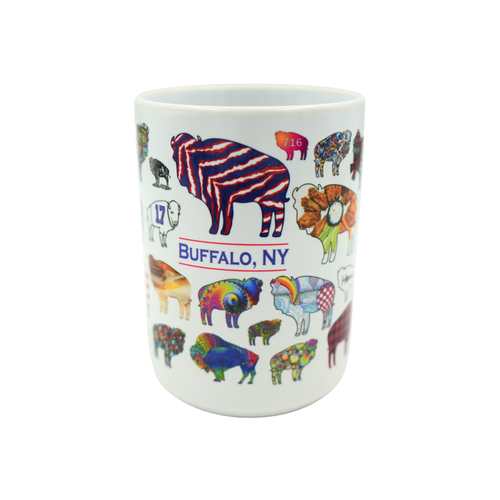 Buffalo Shaped Art & Themed Icons Mug