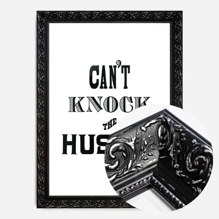 21x30cm | 8¼ x 11¾in / Black Ornate Frame