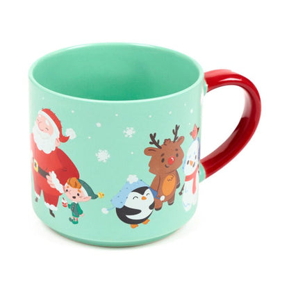 christmas jingle bunch large porcelain mug front view