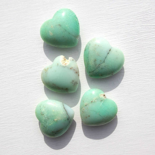 Chrysoprase - Hearts, Intuitive Picks