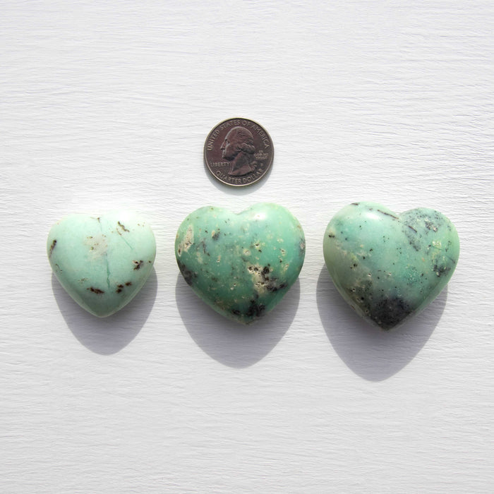 Chrysoprase - Hearts, Intuitive Picks
