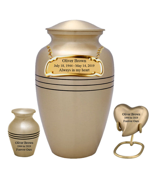 Classic Series - Gold Cremation Urn - IUCL100