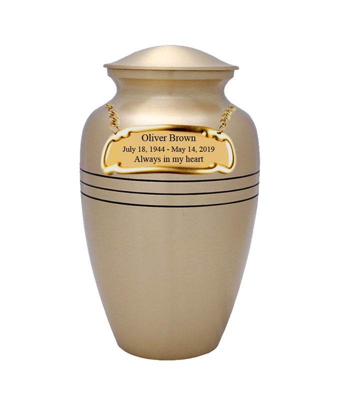 Urn with Tag