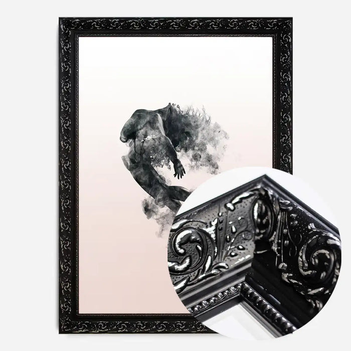 21x30cm | 8¼ x 11¾in / Black Ornate Frame