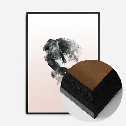 21x30cm | 8¼ x 11¾in / Black Wood Frame
