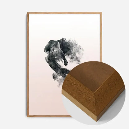 21x30cm | 8¼ x 11¾in / Oak Wood Frame