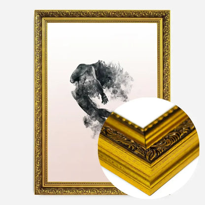 21x30cm | 8¼ x 11¾in / Gold Ornate Frame