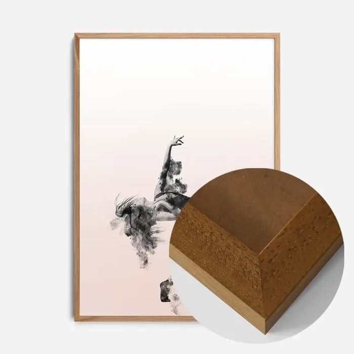 21x30cm | 8¼ x 11¾in / Oak Wood Frame