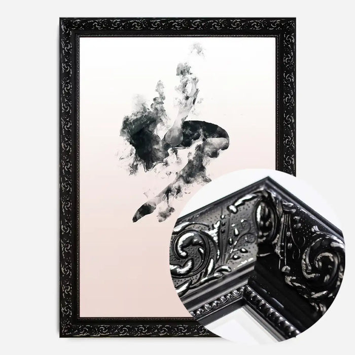 21x30cm | 8¼ x 11¾in / Black Ornate Frame