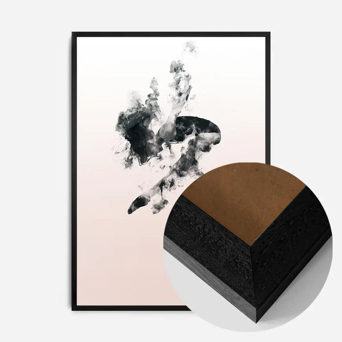 21x30cm | 8¼ x 11¾in / Black Wood Frame