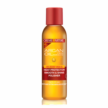 Creme of Nature Argan Oil from Morocco Heat Protector Smooth & Shine Polisher 4oz