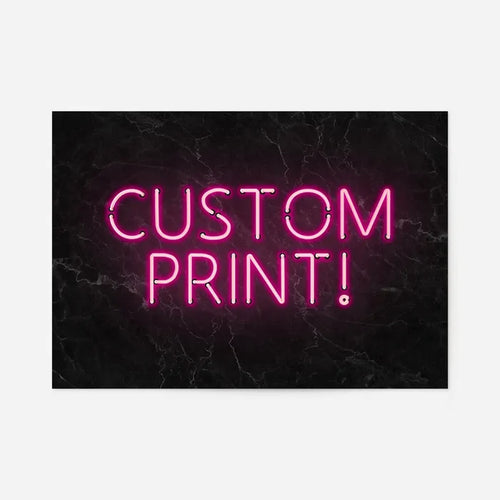 Custom Neon Sign Landscape Black Marble