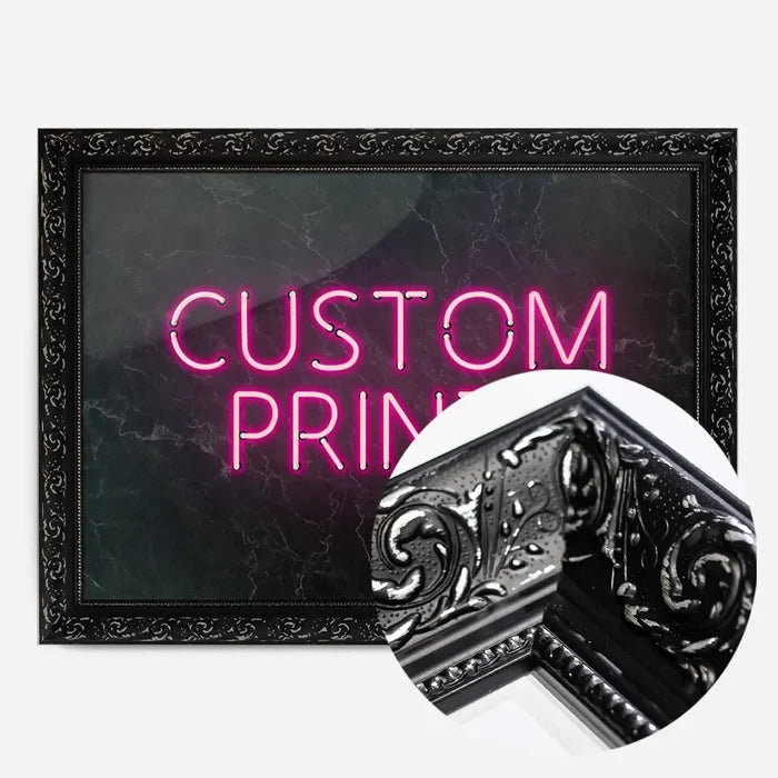 21x30cm | 8¼ x 11¾in / Black Ornate Frame