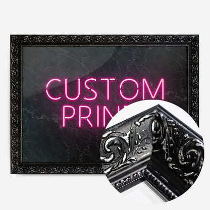 21x30cm | 8¼ x 11¾in / Black Ornate Frame