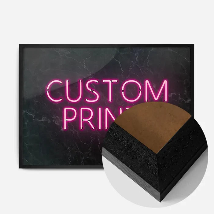 21x30cm | 8¼ x 11¾in / Black Wood Frame