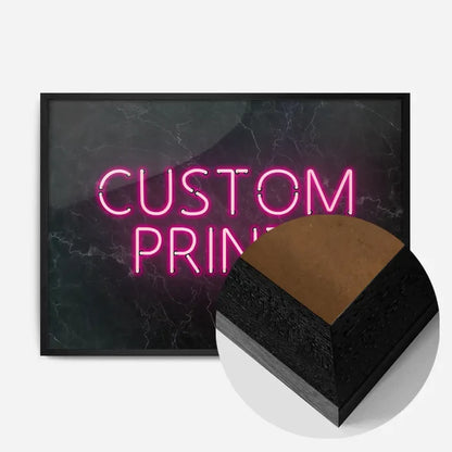 21x30cm | 8¼ x 11¾in / Black Wood Frame