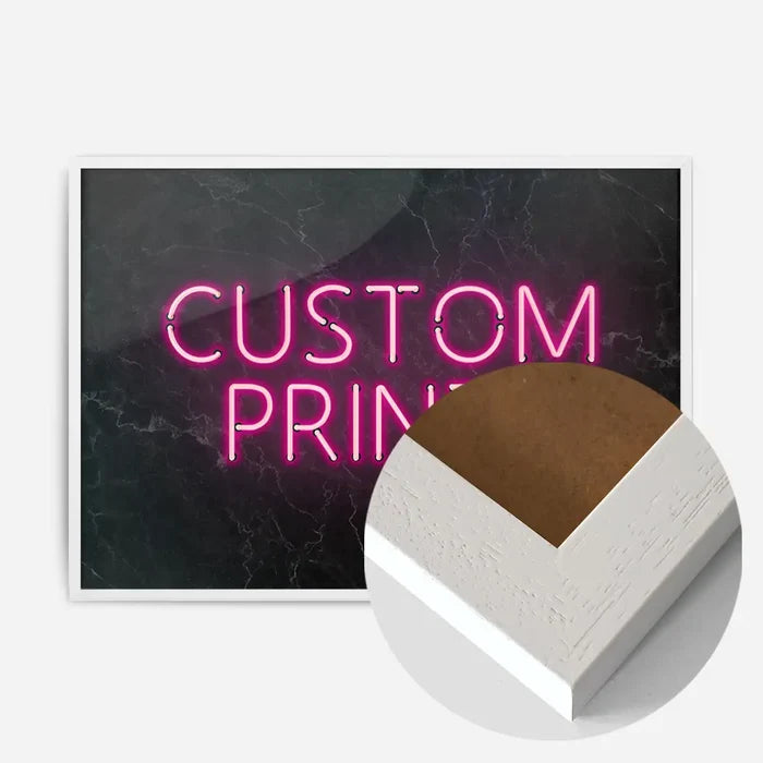 21x30cm | 8¼ x 11¾in / White Wood Frame