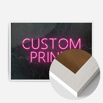 21x30cm | 8¼ x 11¾in / White Wood Frame