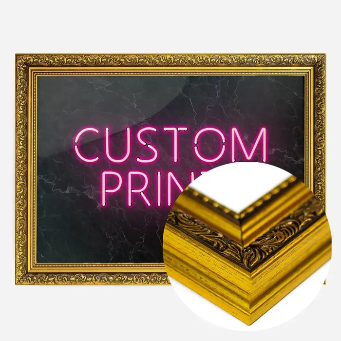 21x30cm | 8¼ x 11¾in / Gold Ornate Frame