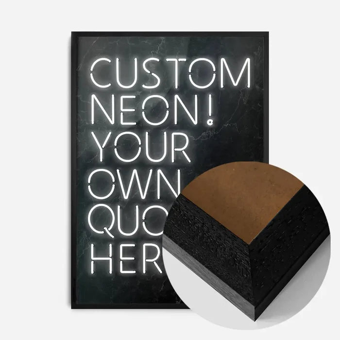 21x30cm | 8¼ x 11¾in / Black Wood Frame