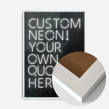 21x30cm | 8¼ x 11¾in / White Wood Frame