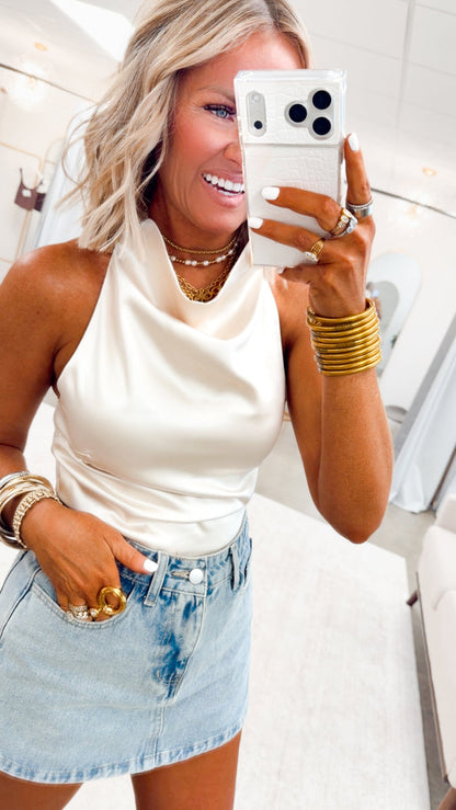 Dallas Denim Skort