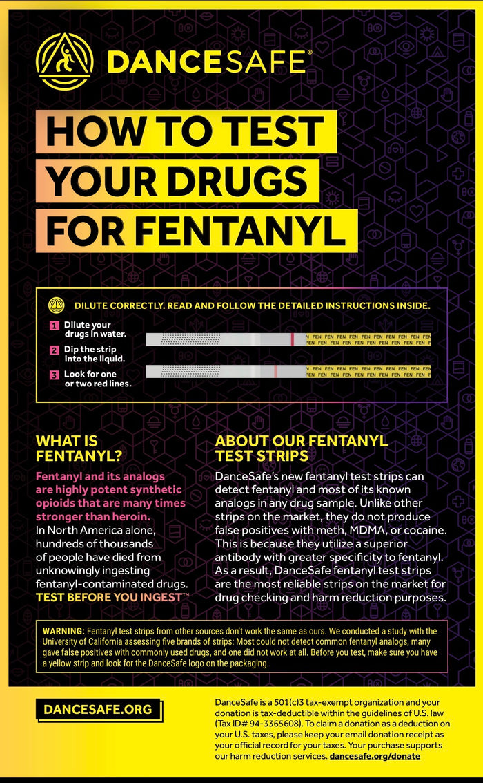 Dance Safe - Fentanyl Strips (singles)