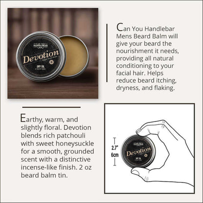 Devotion Dry Oil: Rugged Patchouli Beard Balm