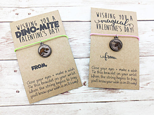 Dino or Unicorn Valentine’s Day Necklaces