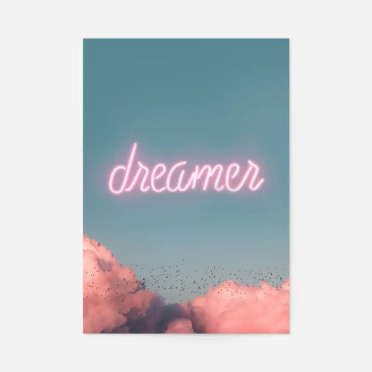 Dreamer Clouds Neon Print